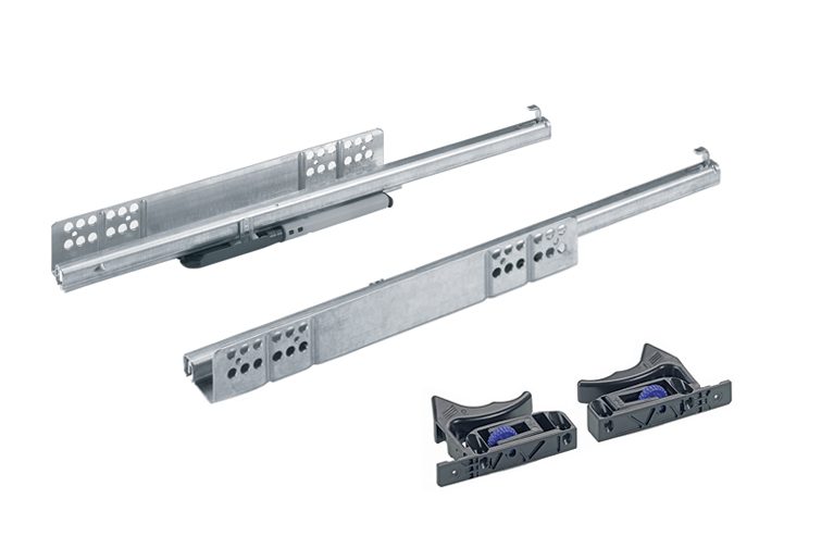 K-HETTICH Quadro V25 skrytý částečný výsuv, 450mm/25kg, sada 18mm, spojky, SiSy