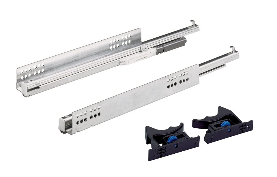 K-HETTICH Quadro V6 skrytý celovýsuv, 400mm/30kg, sada pro 18mm, spojky, PTO
