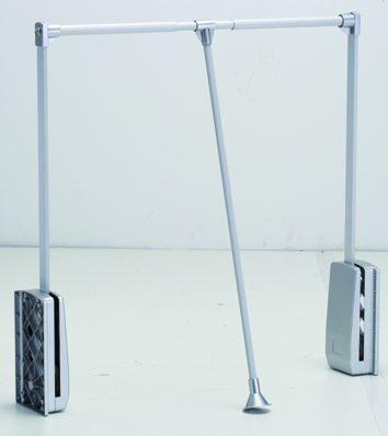 StrongWire sklopná šatní tyč, 860-1200mm, stříbrná/alu