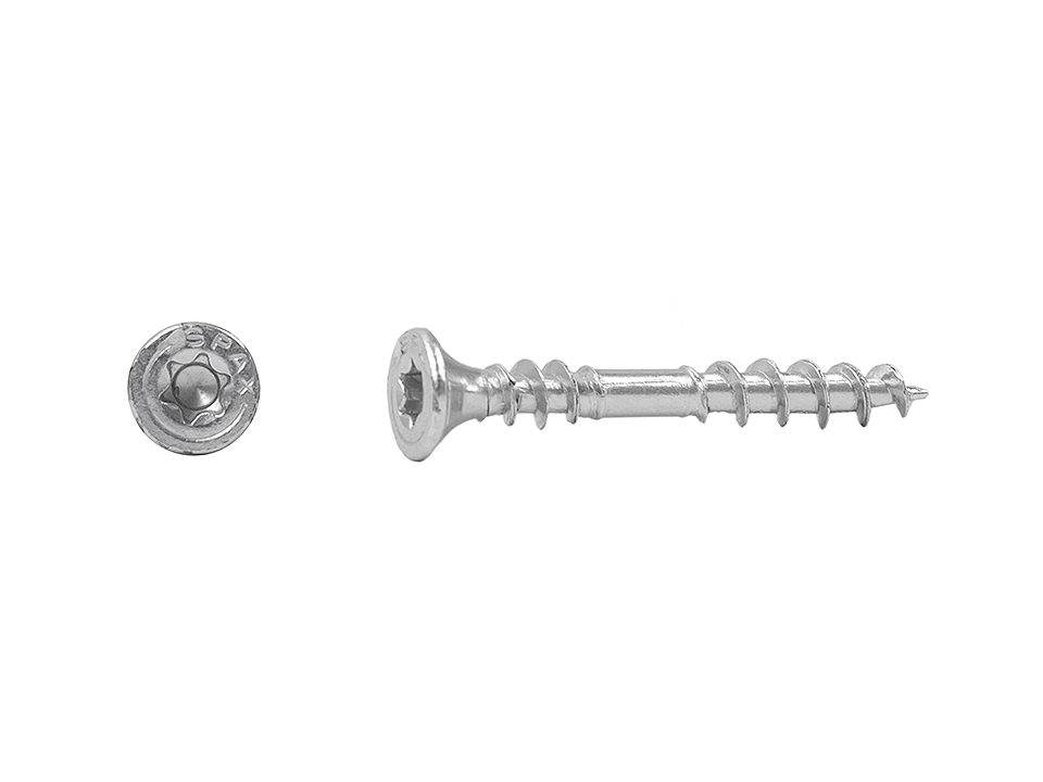 SPAX vrut 4x33mm zápustná hlava TXS,W,4C MH dvojitý závit (TUPL)
