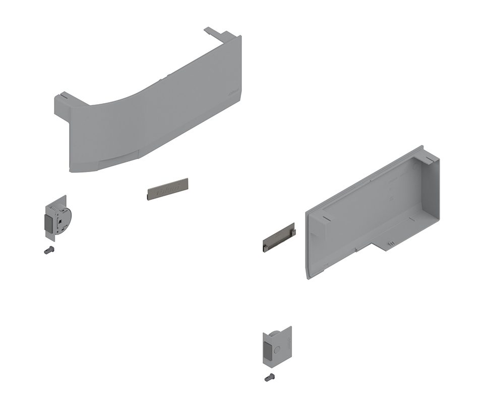 BLUM 23K8000 Aventos HK Top krytky pro S-D, světle šedá