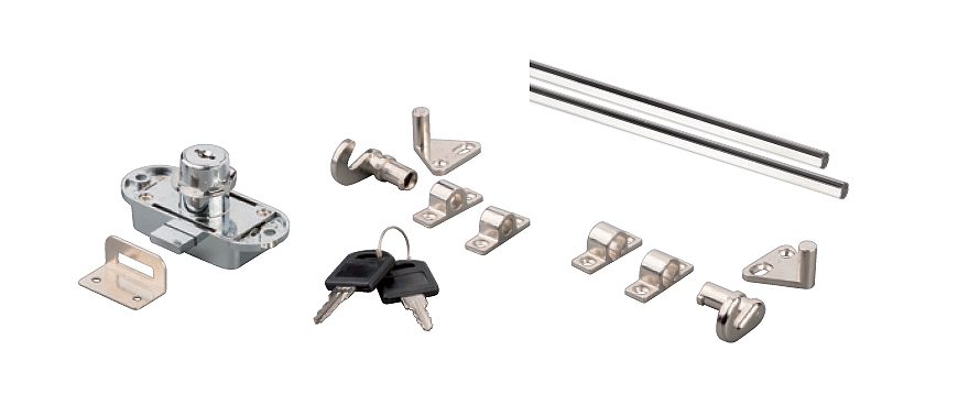 K-StrongLocks zámek trojcestný+tyče 1000mm