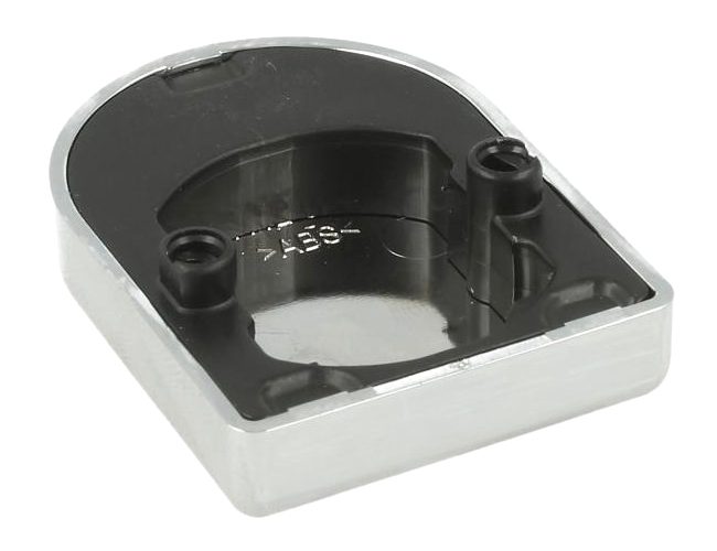 BLUM 84.4120 vnější krytka závěsu, vrtané sklo, tvar "D", matný nikl