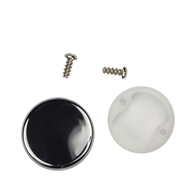 HETTICH 40341 krytka pro závěs na sklo 4,0-5,2mm typ A (kulatá) chrom lesk