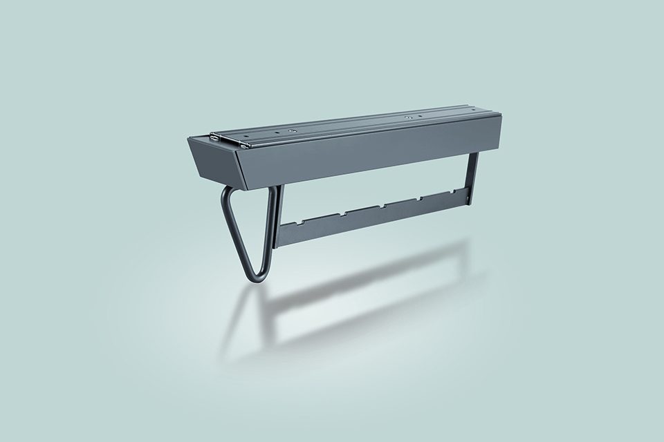 StrongWire výsuvný věšák na ramínka, 425mm, hnědý