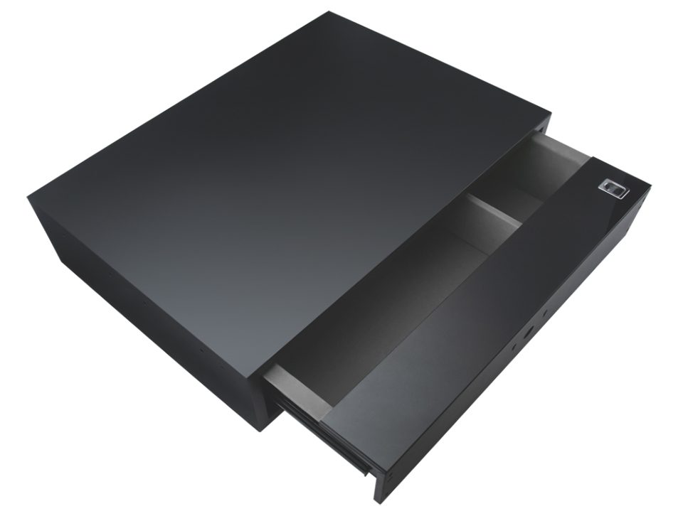 StrongWire trezor v zásuvce, s tlumeným výsuvem, hnědý