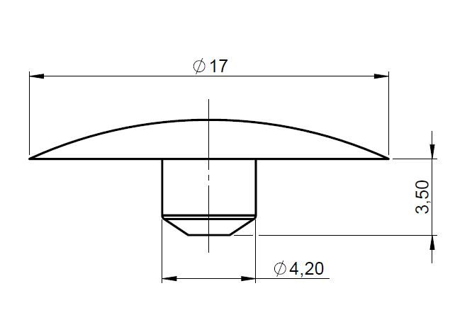 StrongFix krytka excentru béžová (50 ks)