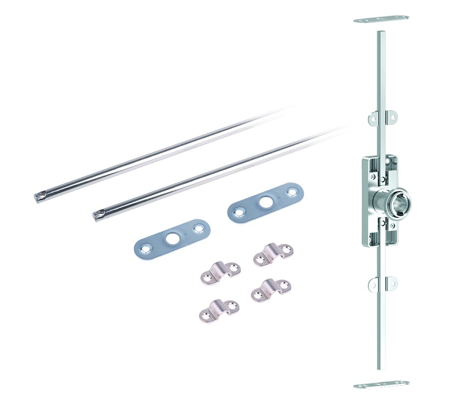 K-StrongLocks Zámek rozvorový pro vyměnitelnou vložku+tyče 1000mm pravý