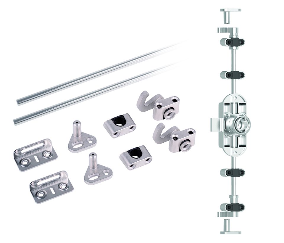 K-StrongLocks Zámek trojcestný pro vyměnitelnou vložku+tyče 1200mm pravý