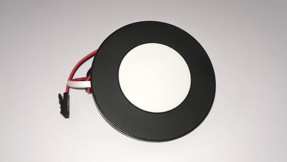 LED bodovka BAILEN 12V 3W bílá neutrální, černá