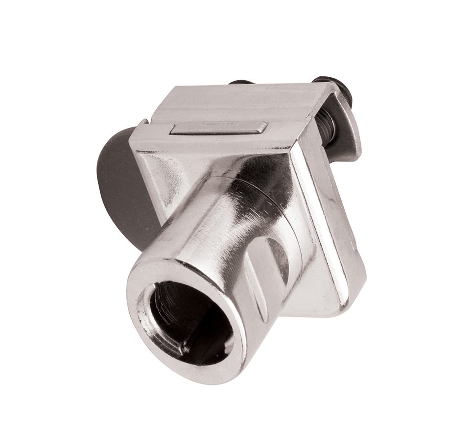StrongLocks Zámek na sklo nasazovací pro vyměnitelnou vložku pro 2 křídla pravý
