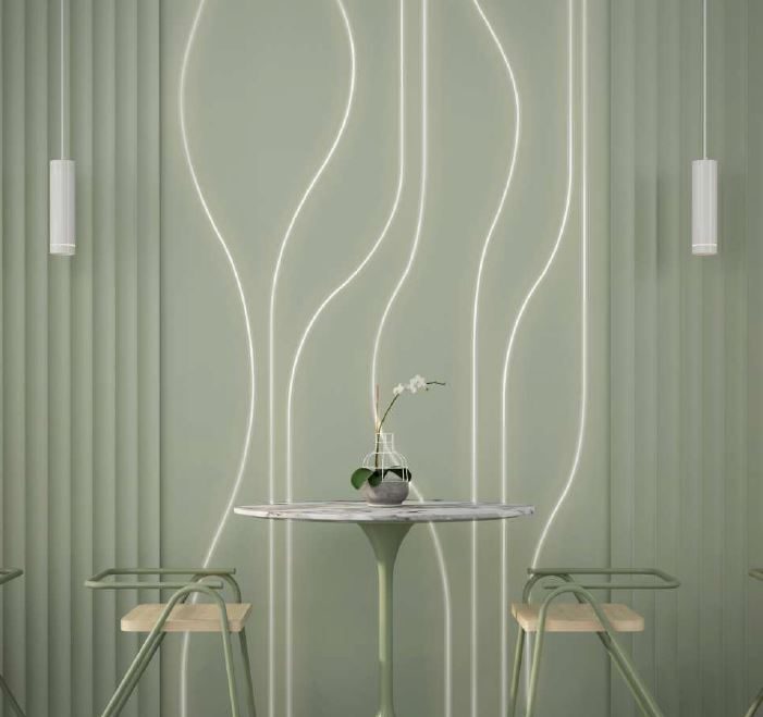StrongLumio profil LED Slash 8, 1000mm plast mléčná