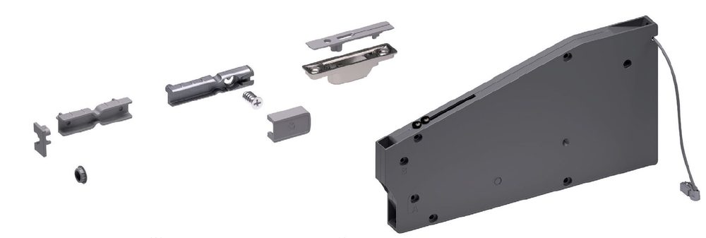IF výklop KIARO, spodní, tlumený, Gunmetal