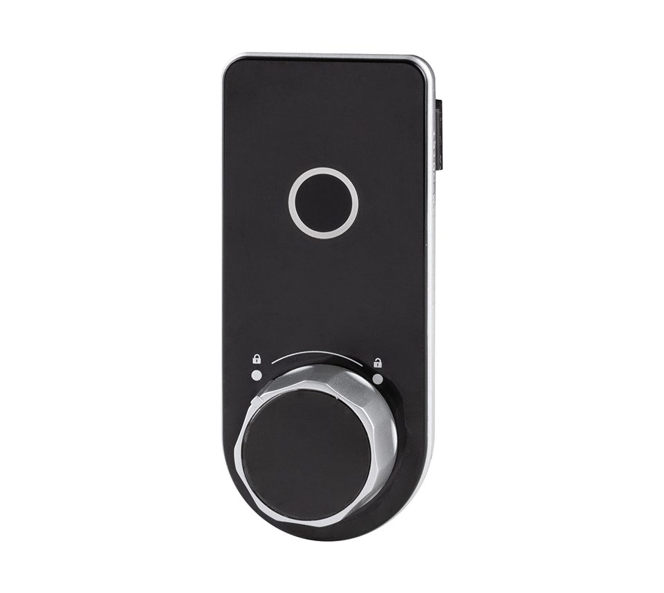 StrongLocks Elektronický zámek na otisk prstu knopka černá pravý