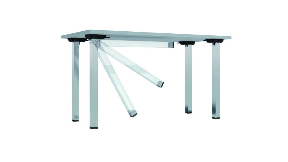 MILADESIGN stolová noha G5 ST506U sklopná 50 x 50mm stříbrná