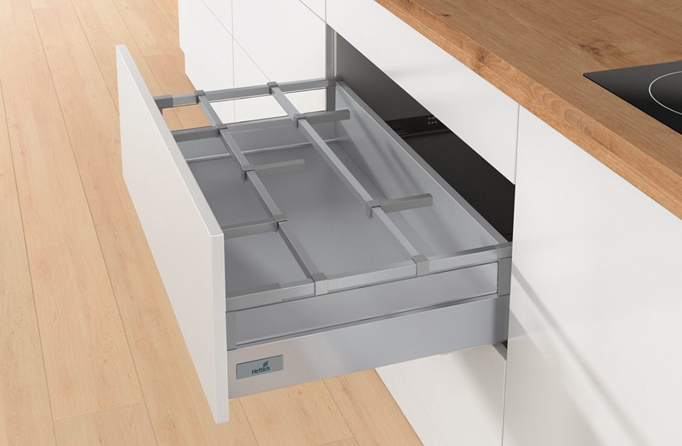 HETTICH 9211574 Příčný reling OrgaStore 410, 800mm, stříbrná