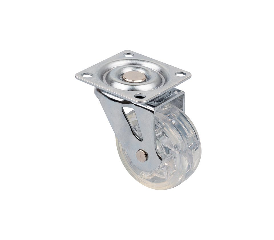StrongCastors kolečko TOP průměr 50mm transparentní čirá bez brzdy