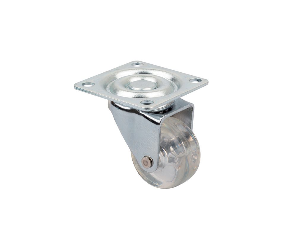 StrongCastors kolečko TOP-E průměr 35mm transparentní čirá bez brzdy