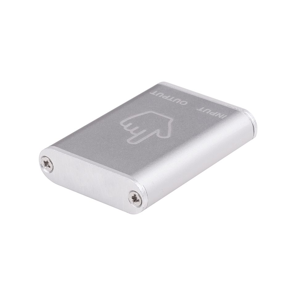 StrongLumio povrchový vypínač/stmívač 12-24V, 4A konektory Mini, stříbrná