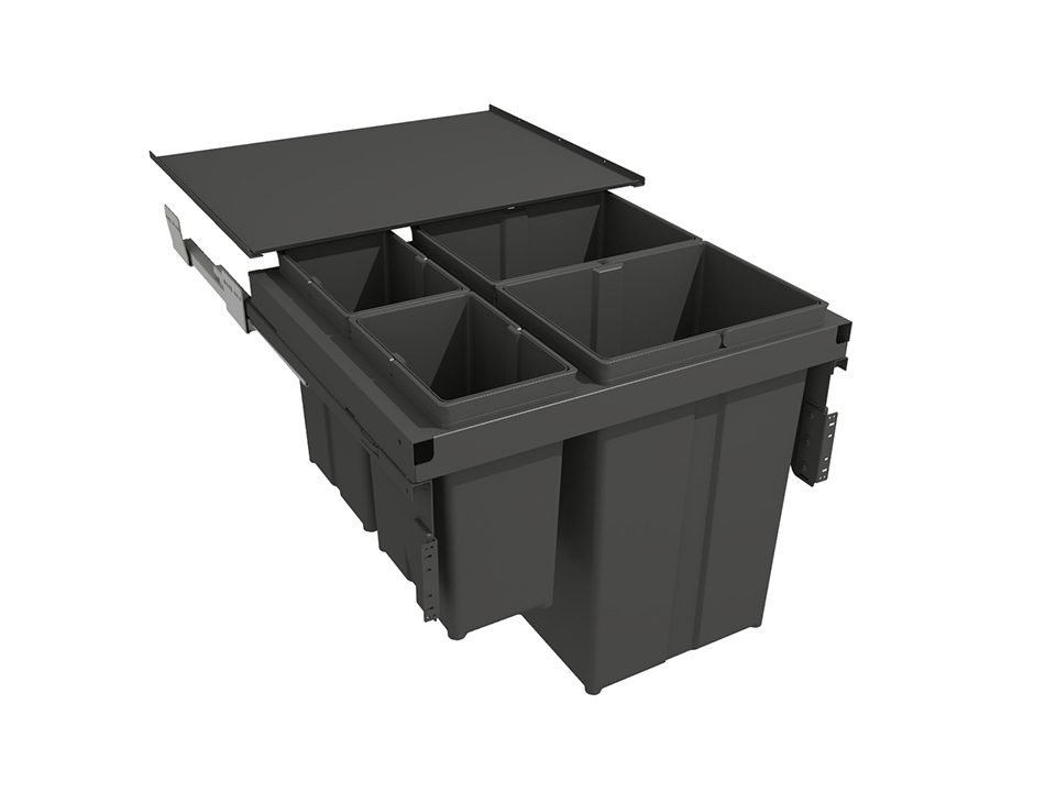GOLLINUCCI Sorter 580 EVO 600mm včetně výsuvů a víka 2x29l+2x8l antracit