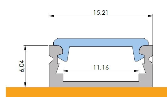 StrongLumio profil led Arbona, 2000mm stříbrná elox