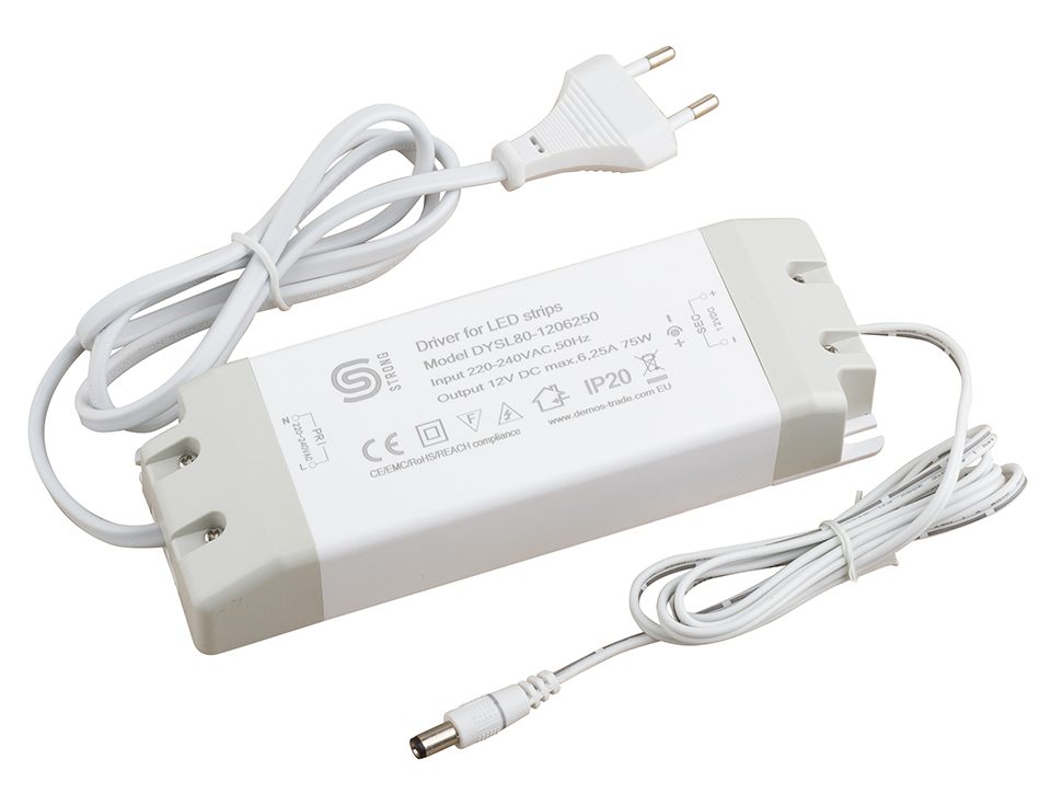 StrongLumio napájecí zdroj plochý pro LED 12V, 75W