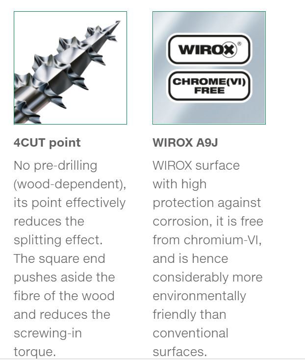SPAX vrut 6x140/68mm talířová hlava TXS W 4C částečný závit