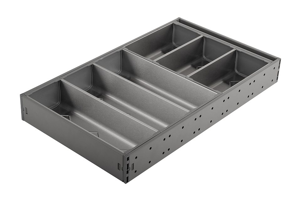 StrongMax příborník, sada 276/500mm, misky 3x264mm + 3x176mm, šedá