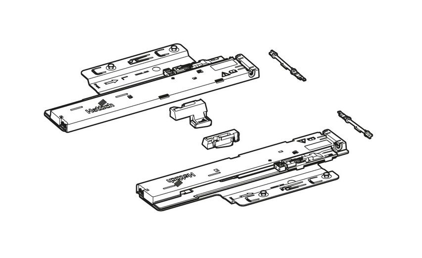 HETTICH 9257894 Quadro You mechanismus PTOs, 270-350mm/10kg