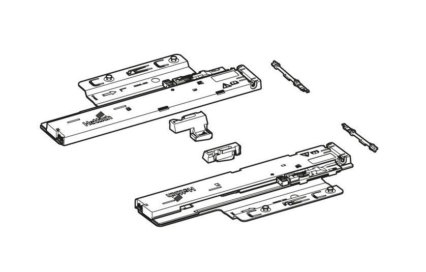 HETTICH 9257896 Quadro You mechanismus PTOs, 350-600mm/10-30kg