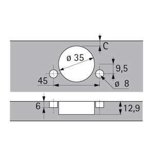 HETTICH 9073628 Sensys závěs vložený 110° TB Fix SiSy