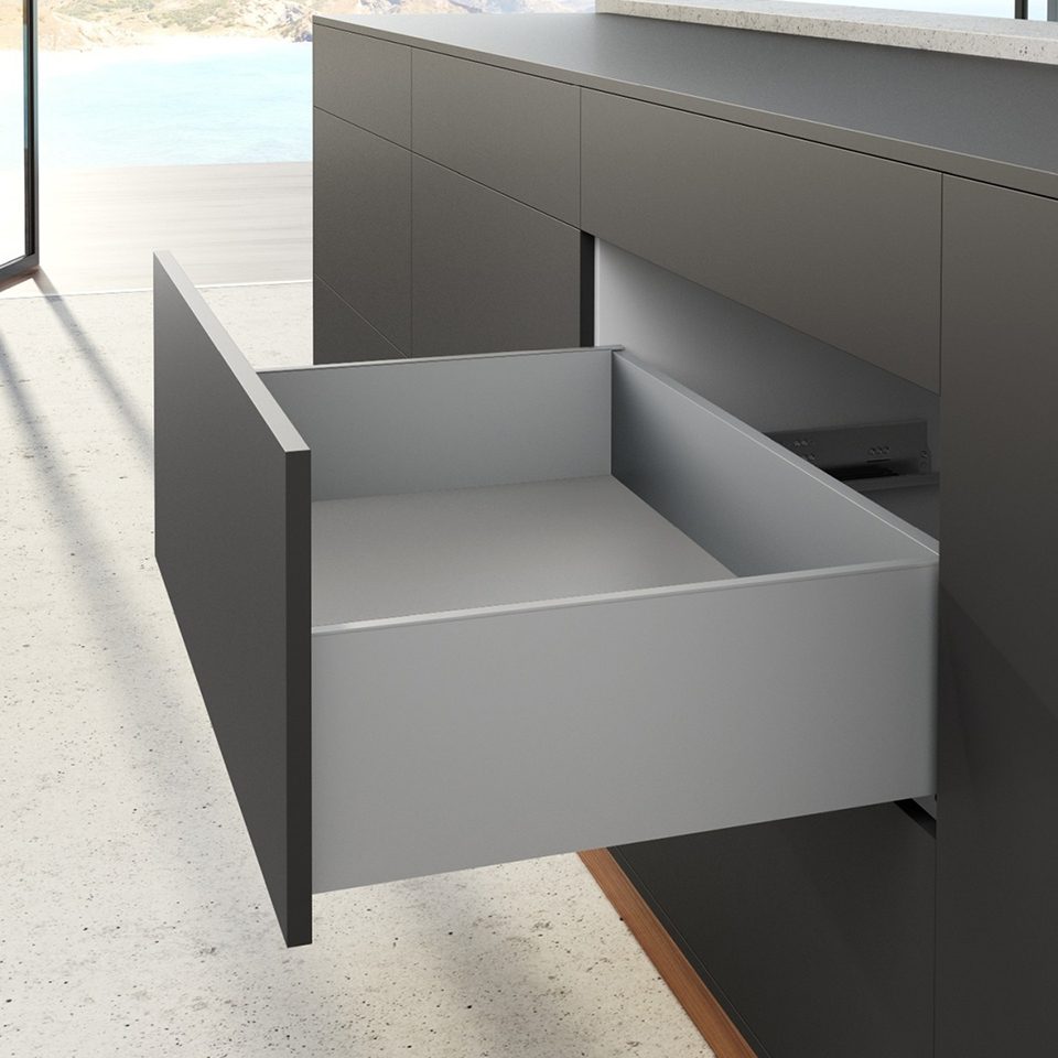 HETTICH sada AvanTech YOU zásuvka, 187/450mm, 30kg, Quadro, stříbrná, SiSy