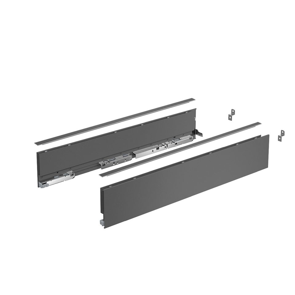 HETTICH sada AvanTech YOU zásuvka, 101/500mm, 30kg, Quadro, antracit, SiSy