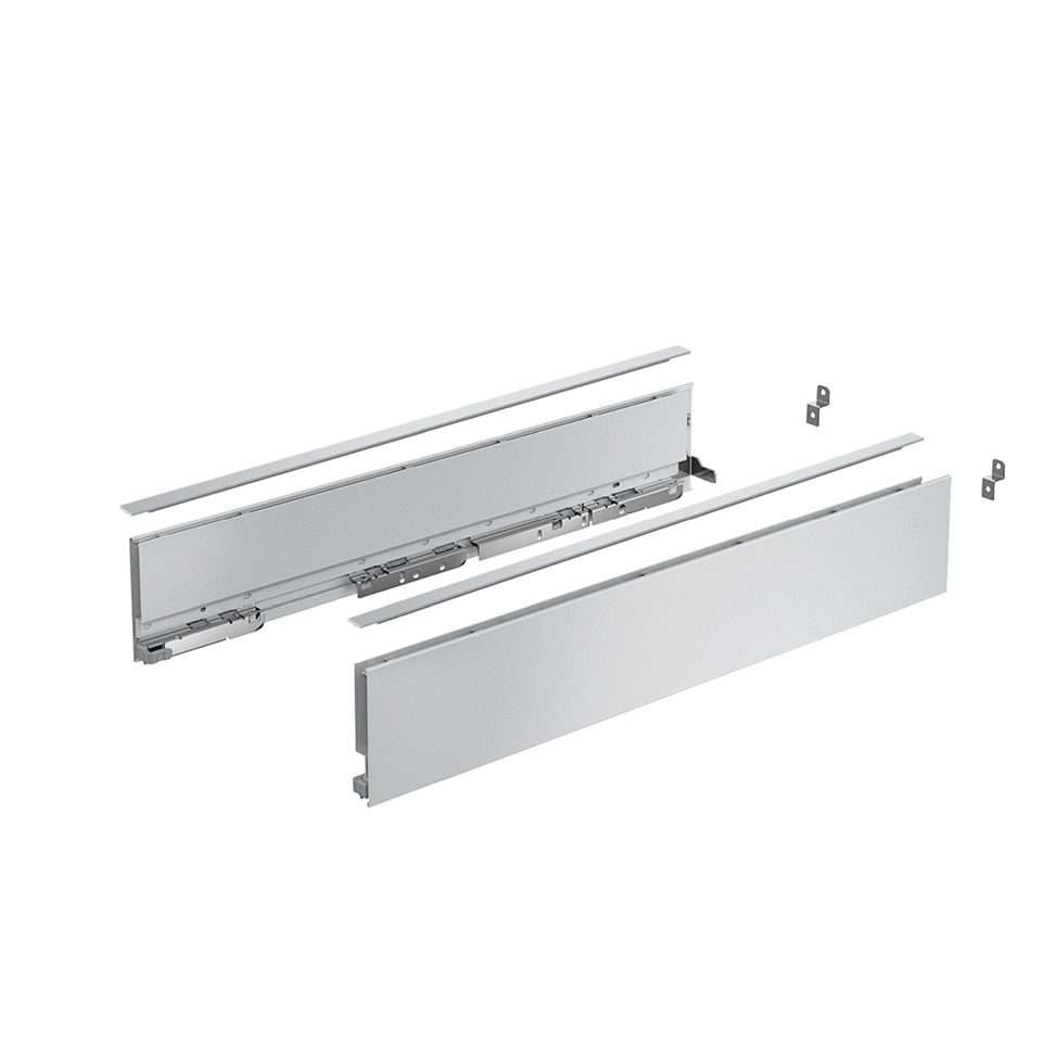 HETTICH sada AvanTech YOU zásuvka, 101/500mm, 30kg, Quadro, stříbrná, SiSy