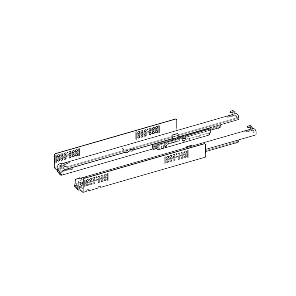 HETTICH sada AvanTech YOU zásuvka, 187/500mm, 30kg, Quadro, stříbrná, SiSy