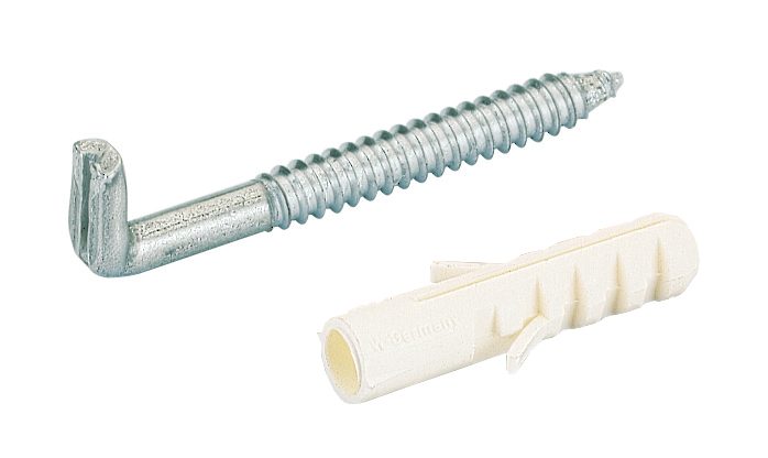 HETTICH 46103 závěsný hák 6x50 mm, hmoždinka 8x40 mm