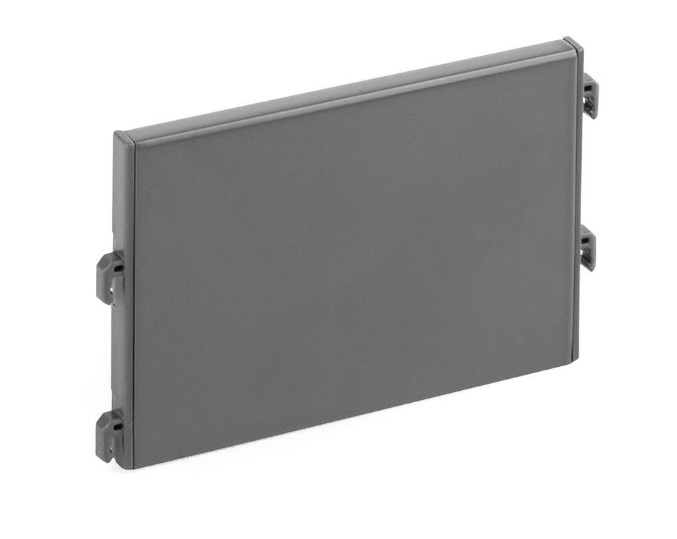 StrongMax příborník, přední/zadní díl, šířka 88mm, šedá