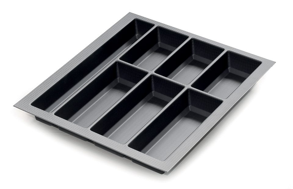 Příborník Classico Kristall softTouch 422x474mm černá
