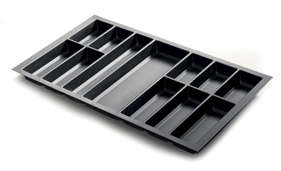 Příborník Classico Kristall softTouch 822x474mm černá