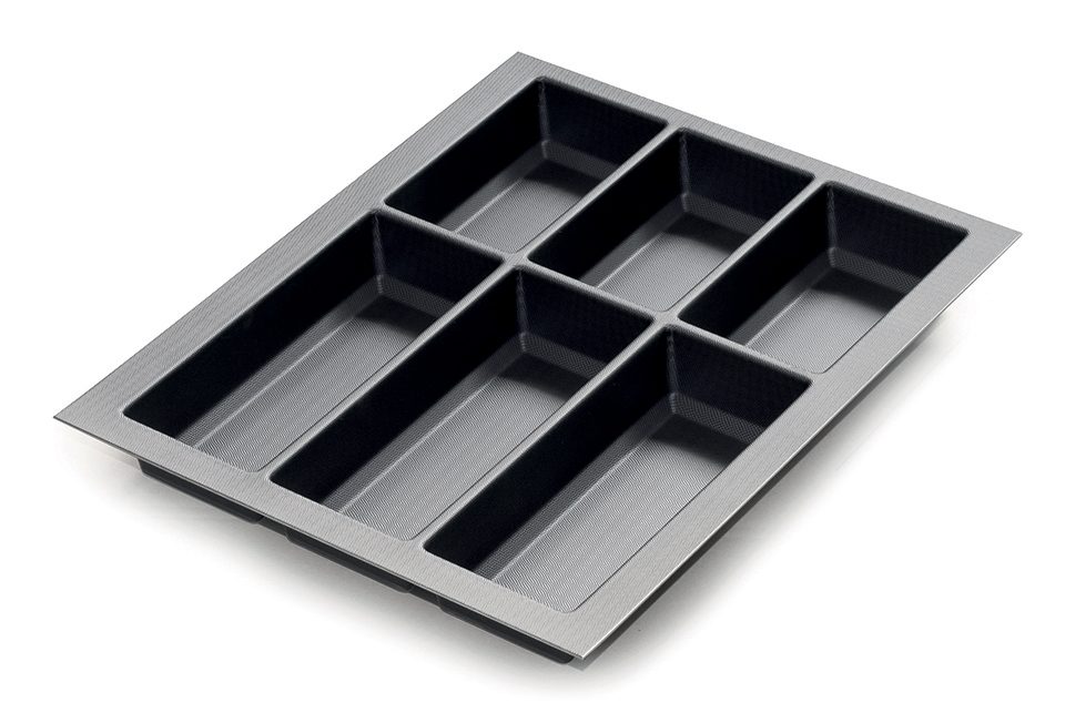 Příborník Classico Kristall softTouch 372x474mm černá