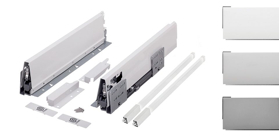 K-StrongBox H140/350mm s hranatým relingem barva titan