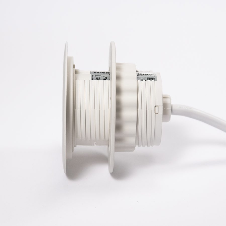 VersaTag elektrická zásuvka 1x 230V Schuko, 1x USB A, bílá