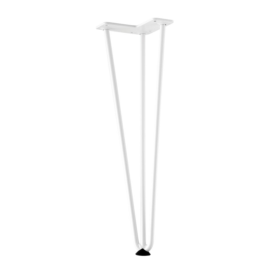 StrongLegs stolová noha TS003 420mm bílá lesklá