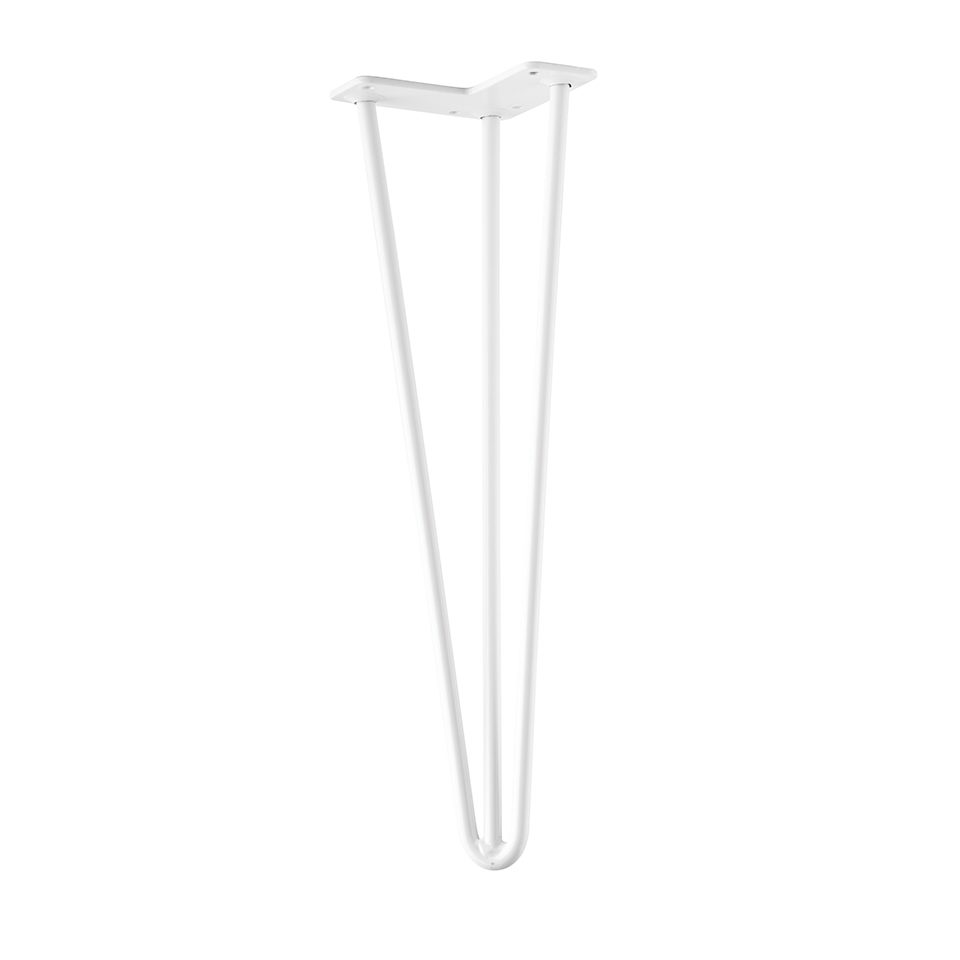 StrongLegs stolová noha TS003 420mm bílá lesklá