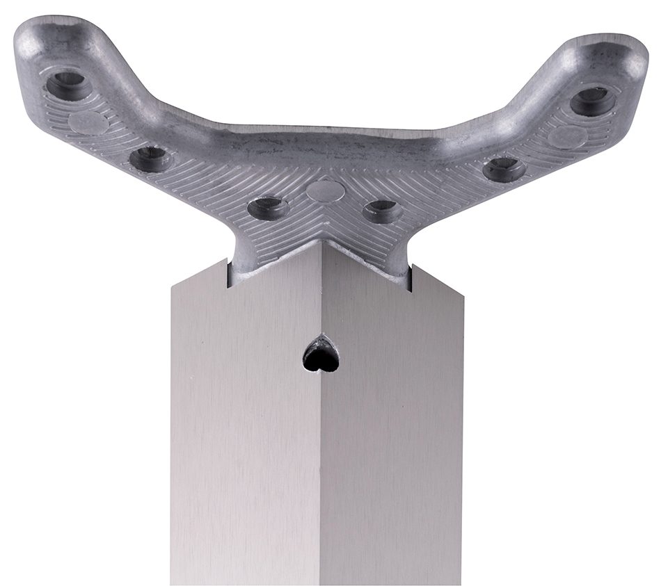 StrongLegs stolová noha TA001 710R/60x60mm imitace nerezi
