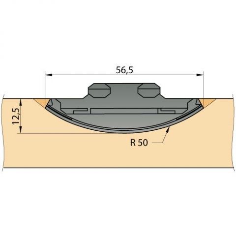 KNAPP K049 zásuvný spoj SILVER (slitina hliníku a zinku)
