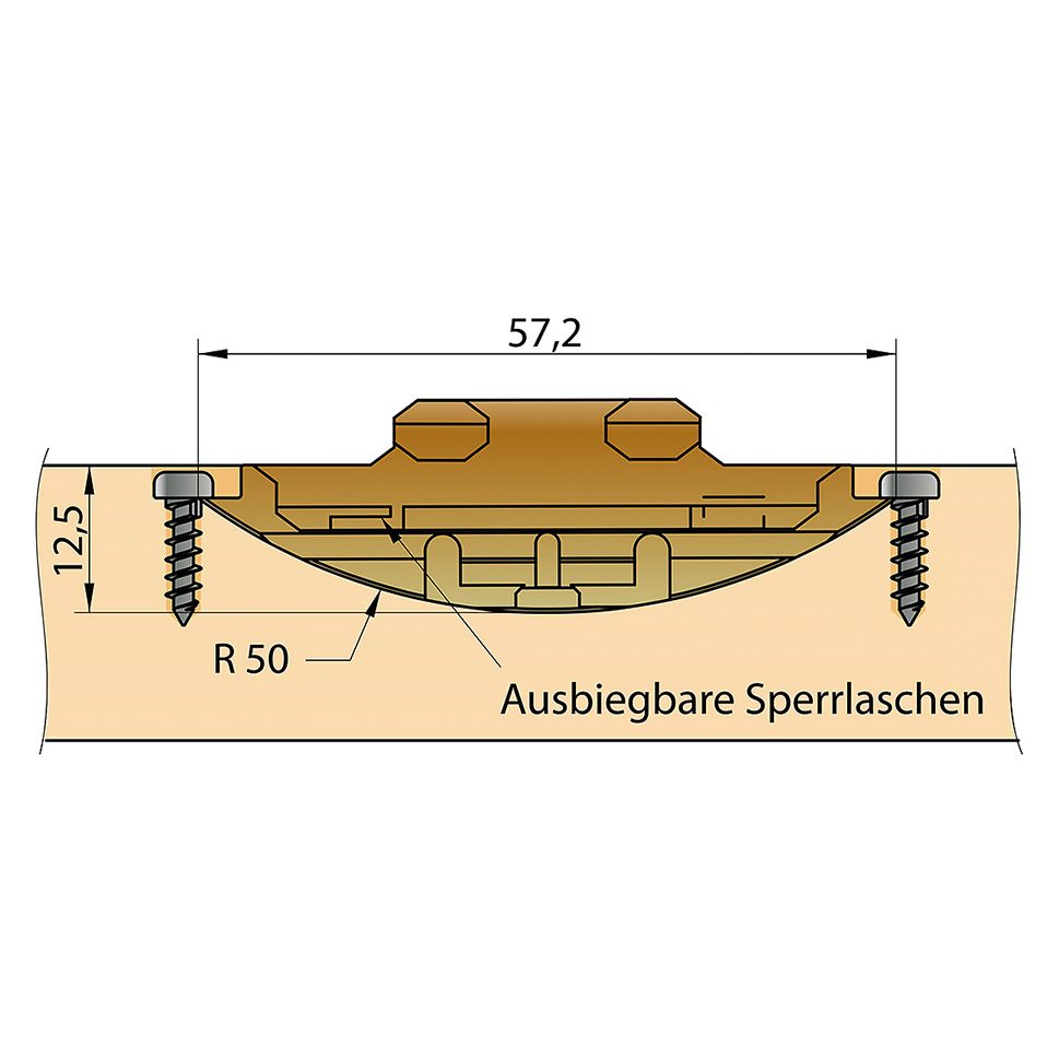 KNAPP K026 zásuvný spoj METAL (1 pár spojovací lamela 2xvrut 3x13mm 2x3x25mm)