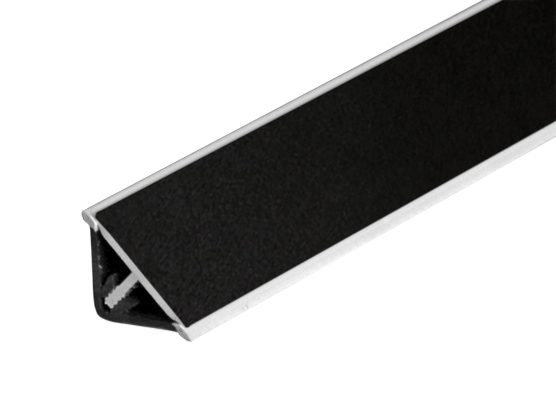 TL - SUPER lišta L20/tr/01 Černá mat/transparentní (RAL 9005) 4m