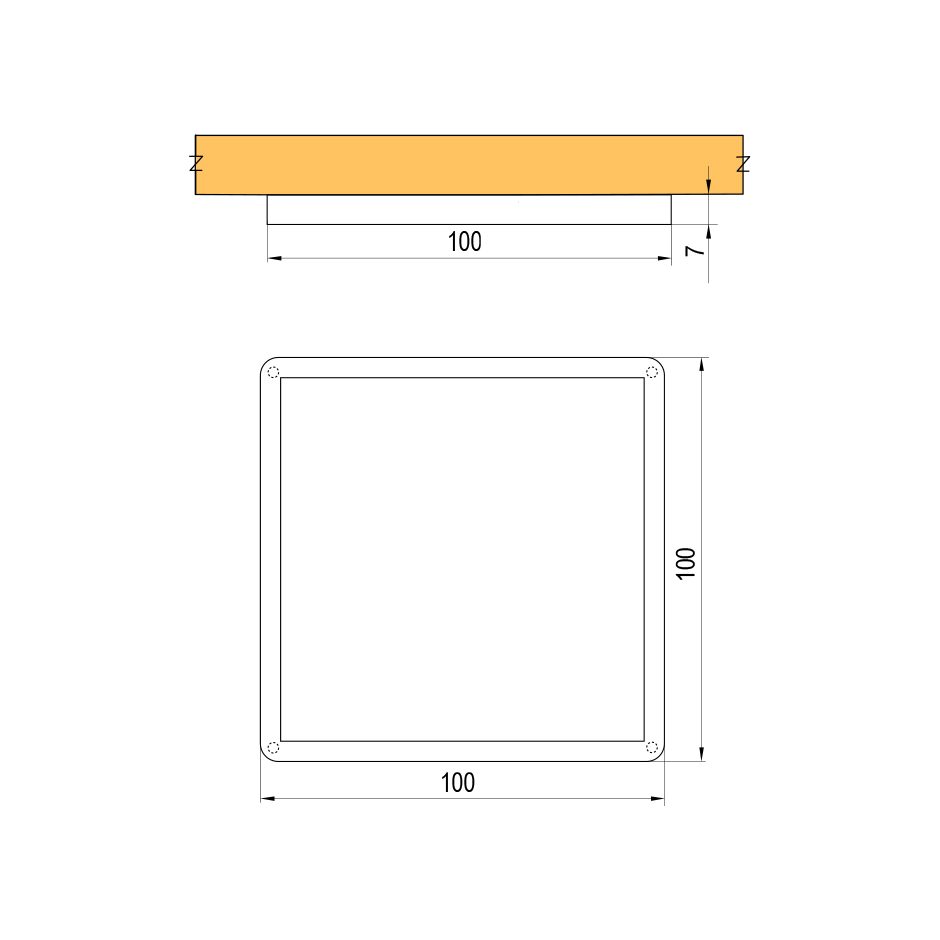 LED bodovka CIRAT 12V 3W bílá teplá, černá