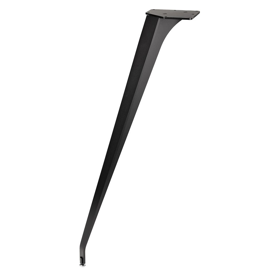 MILADESIGN ET N72026 zkosená stolová noha černá 720mm
